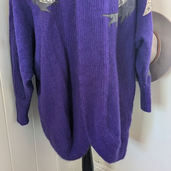 Fiorelle SM Kid Mohair Cardigan Patchwork Lagenlook Whimsigoth Fairy Grunge VTG - Picture 5 of 11